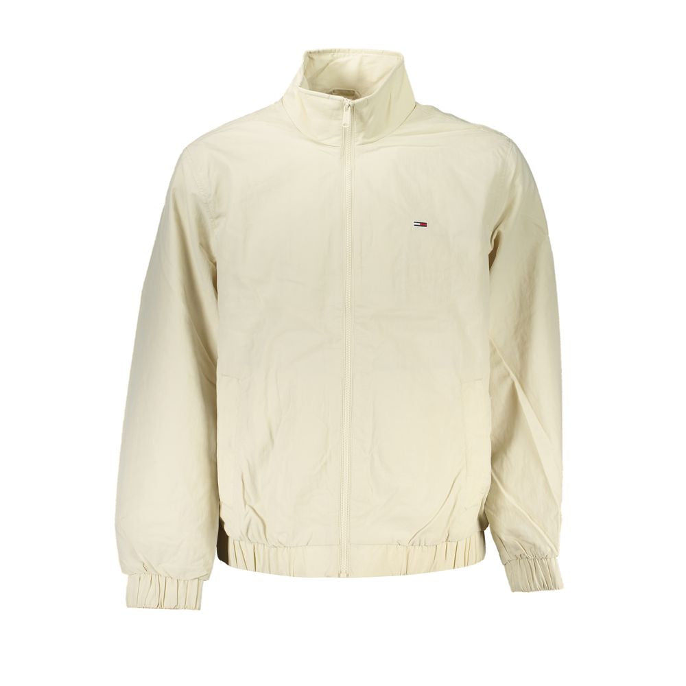 Tommy Hilfiger Beige Långärmad Jacka i Återvunnen Material