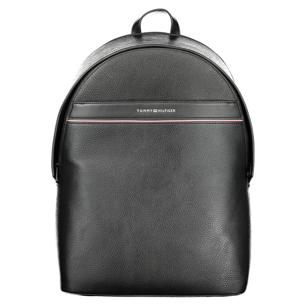 Tommy Hilfiger svart polyesterryggsäck för män