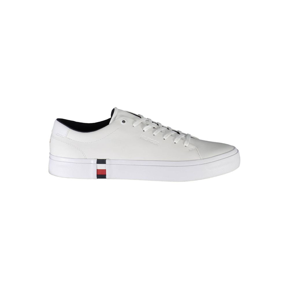 Tommy Hilfiger Vita Läder Herr Sneaker