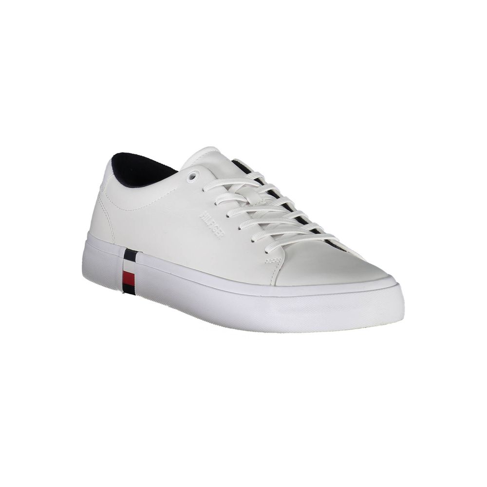 Tommy Hilfiger Vita Läder Herr Sneaker