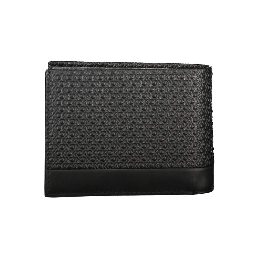 Calvin Klein elegant svart läderplånbok med RFID