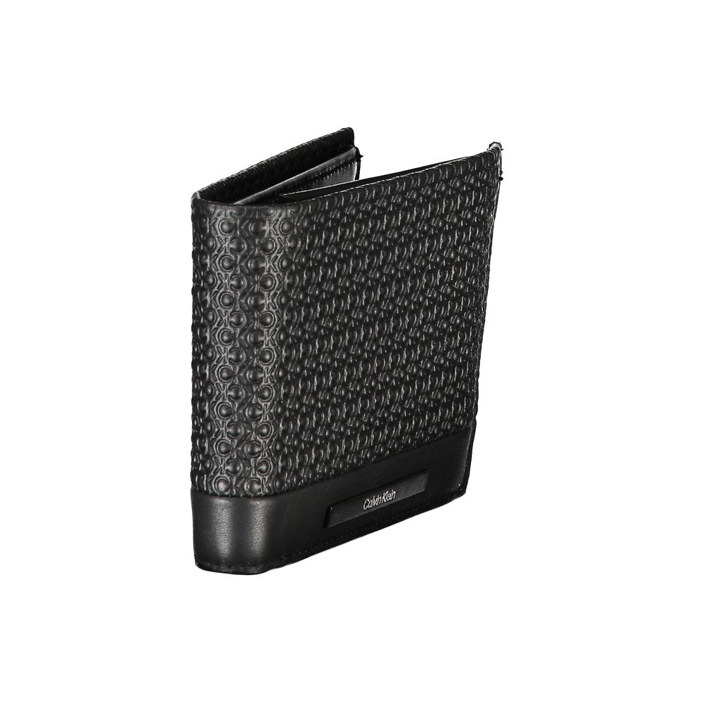 Calvin Klein elegant svart läderplånbok med RFID