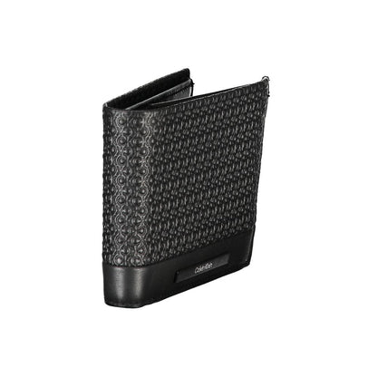 Calvin Klein elegant svart läderplånbok med RFID