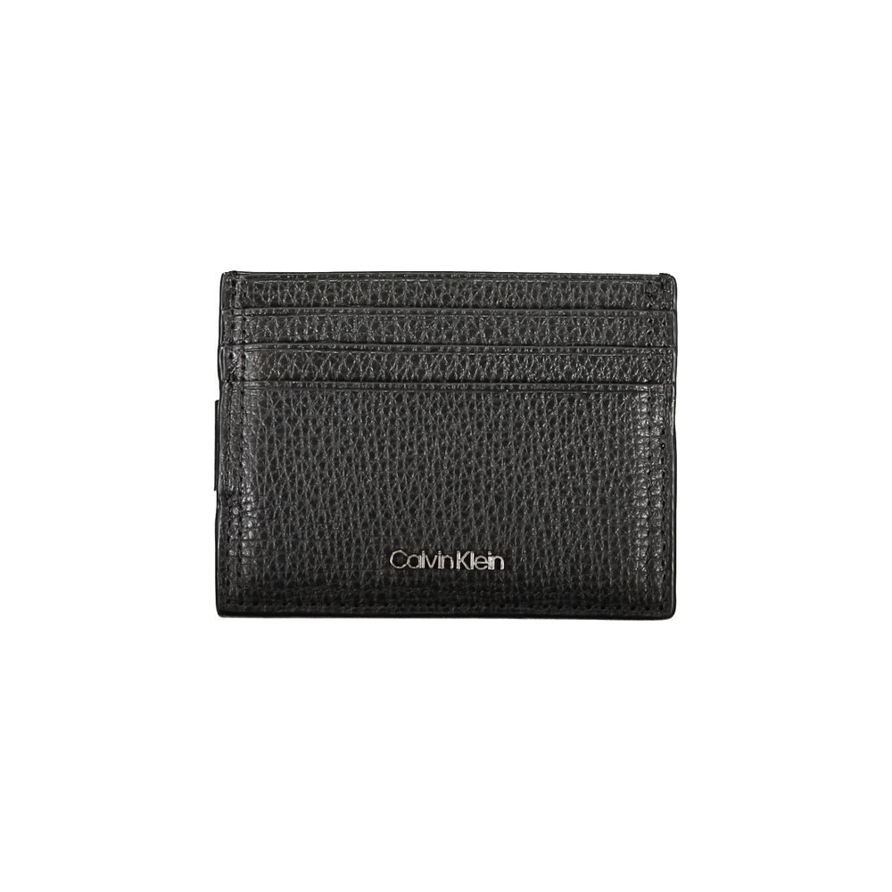 Calvin Klein Sleek Läderkorthållare med Pengklämma