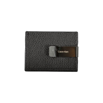 Calvin Klein Sleek Läderkorthållare med Pengklämma