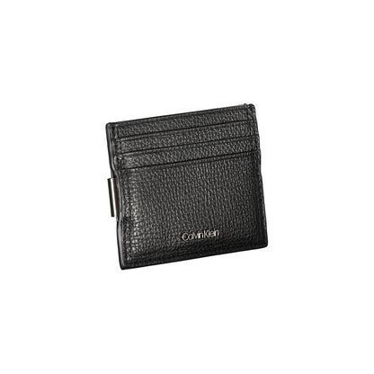 Calvin Klein Sleek Läderkorthållare med Pengklämma
