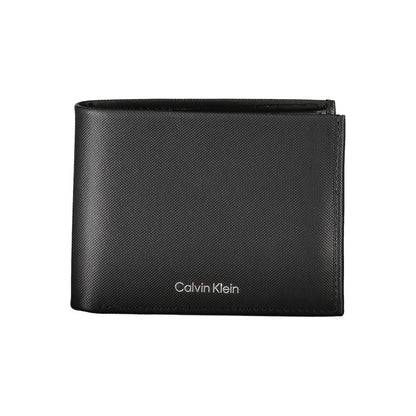 Calvin Klein elegant svart läderplånbok med RFID-blockering