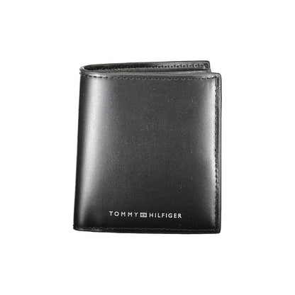Tommy Hilfiger svart läderplånbok för män