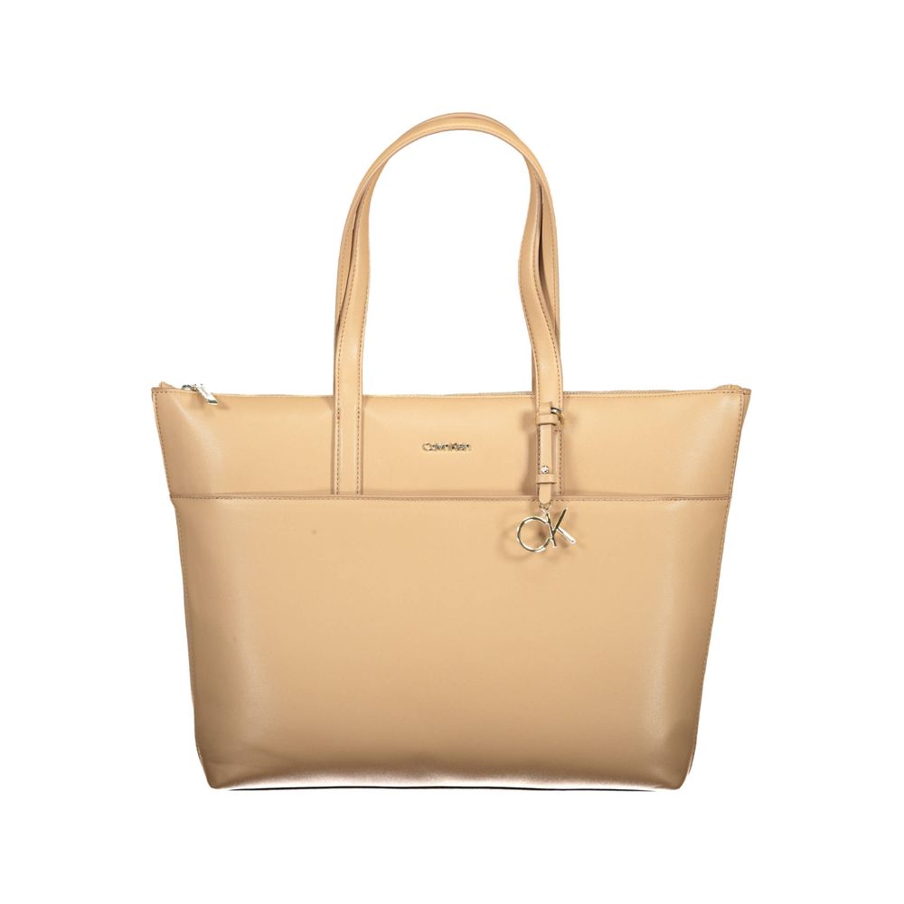 Calvin Klein Beige Polyester Damväska