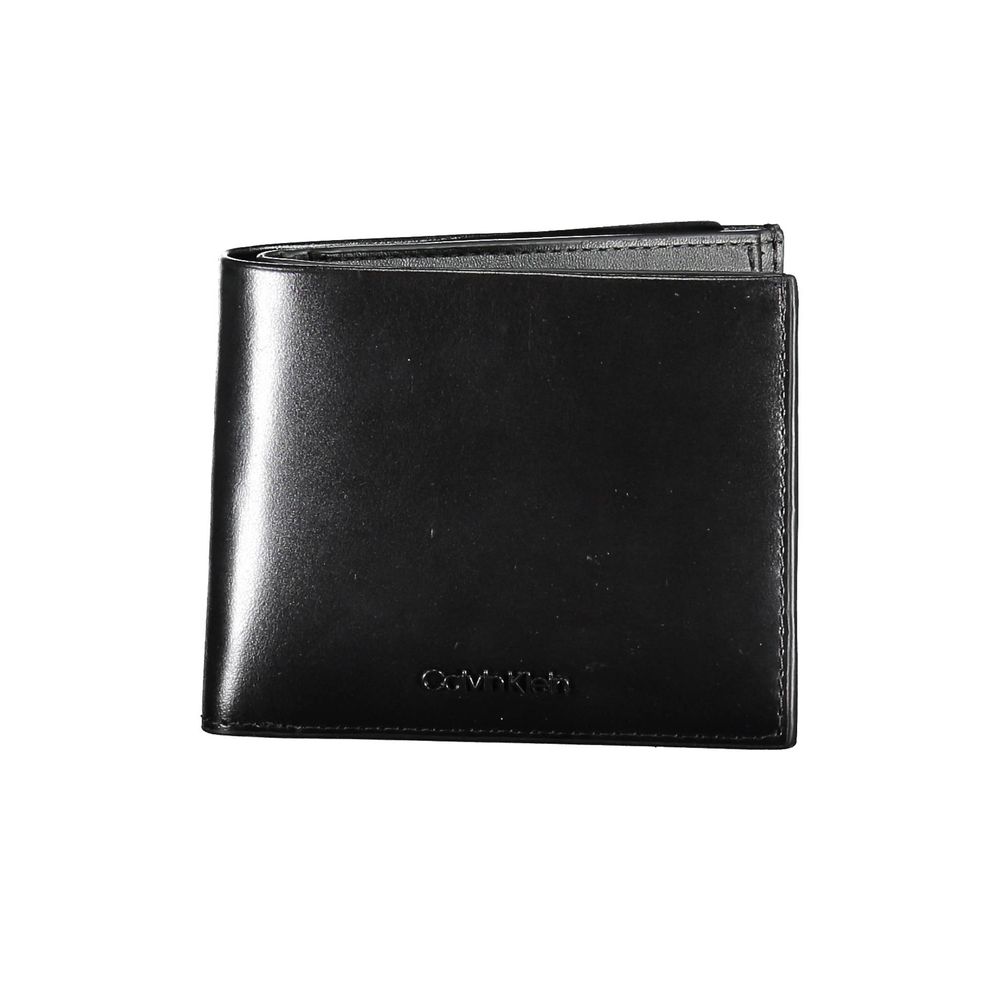 Calvin Klein svart läderplånbok för män