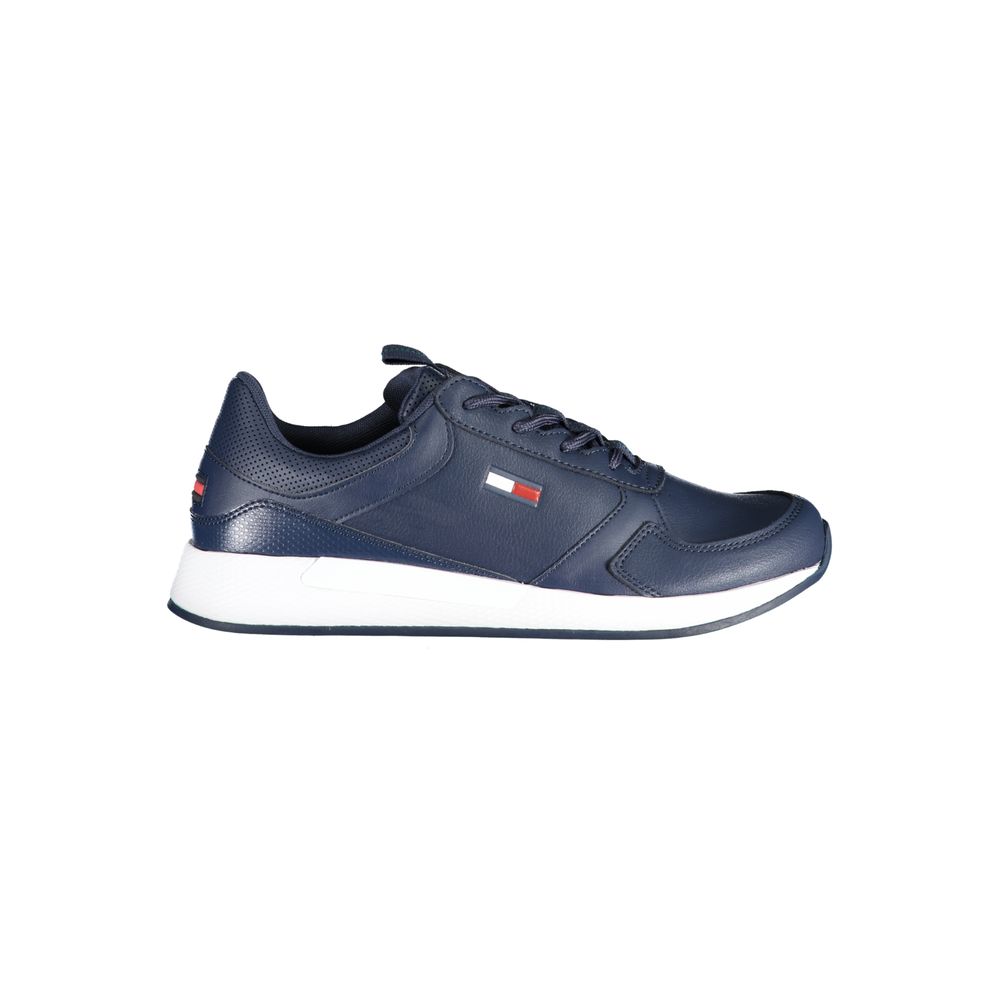 Tommy Hilfiger Blå Polyeten Herr Sneaker