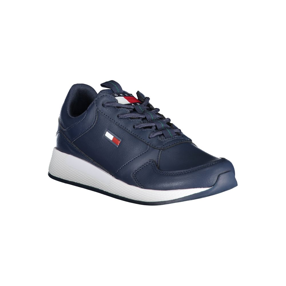 Tommy Hilfiger Blå Polyeten Herr Sneaker