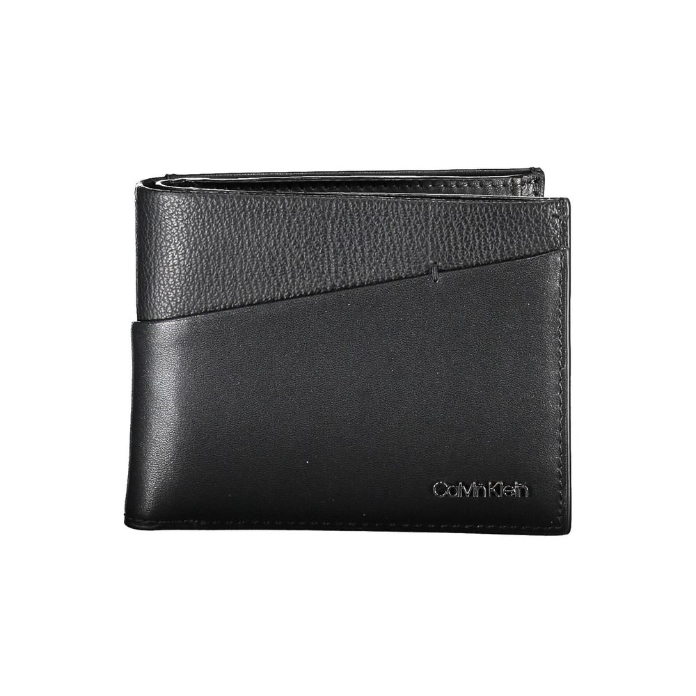 Calvin Klein Sleek Läderplånbok med Vikbar Mönster och RFID-blockering