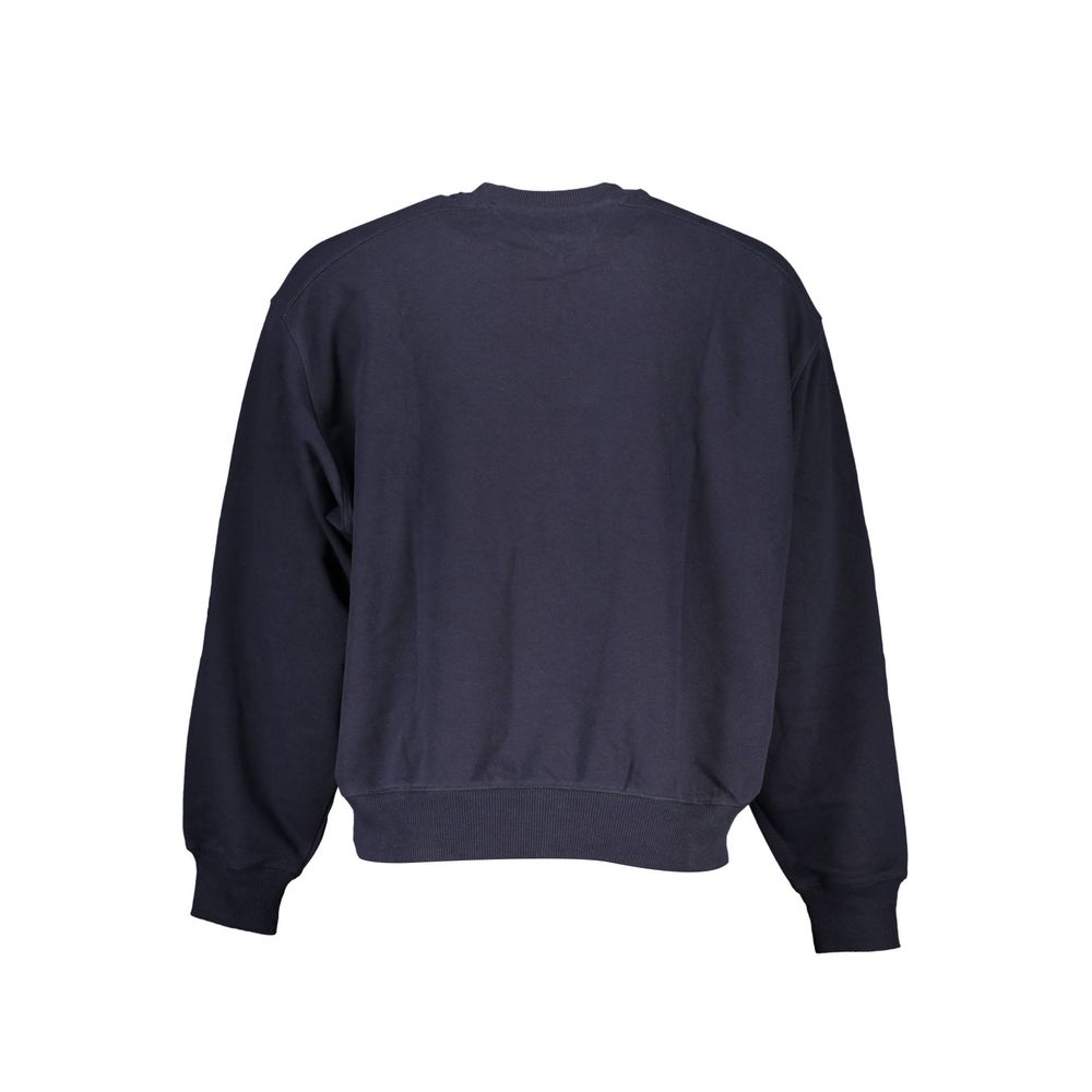 Tommy Hilfiger Chic Blå Rundringad Tröja med Logotypdetalj