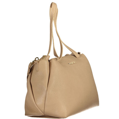 Mario Valentino Beige Polyeten Damhandväska