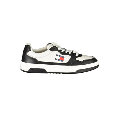 Tommy Hilfiger svarta lädersneakers för män