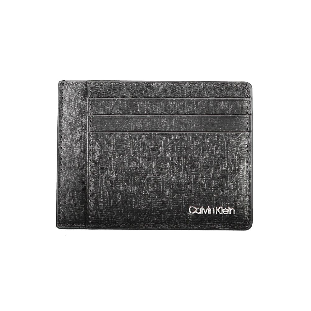 Calvin Klein svart polyesterplånbok för män