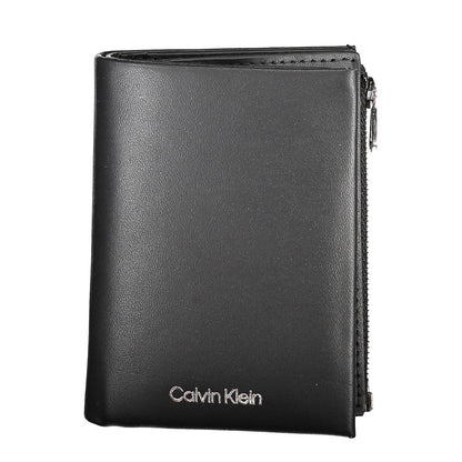 Calvin Klein svart läderplånbok för män