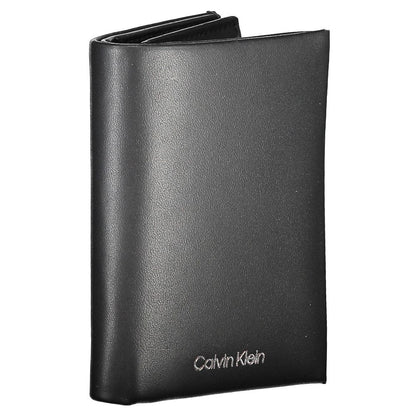Calvin Klein svart läderplånbok för män