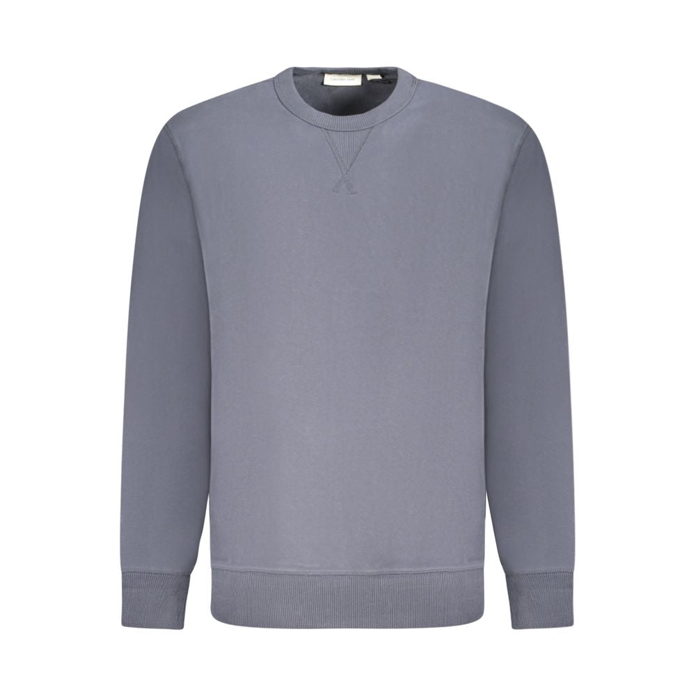 Calvin Klein Blå bomullströja för män