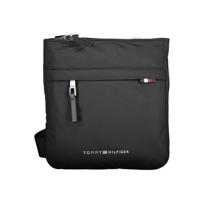 Tommy Hilfiger svart polyesteraxelväska