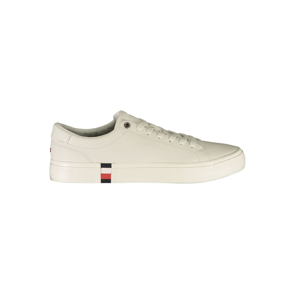 Tommy Hilfiger Vita Läder Herr Sneaker