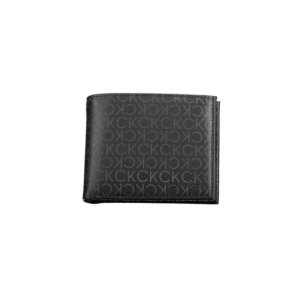 Calvin Klein svart polyesterplånbok för män