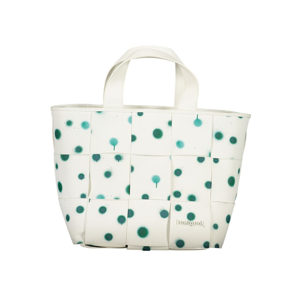 Desigual vit handväska i polyeten