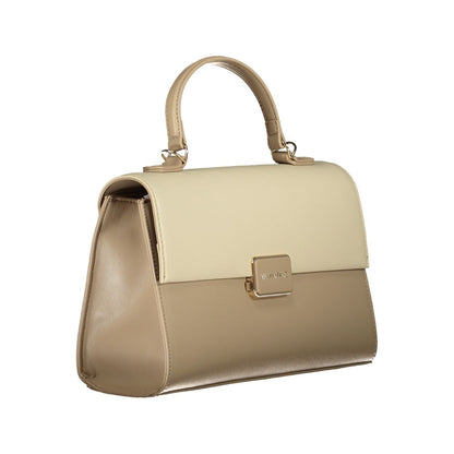 Mario Valentino Beige Polyeten Damhandväska
