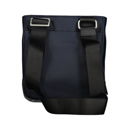 Tommy Hilfiger Sleek Blå Axelväska med Kontrastdetaljer