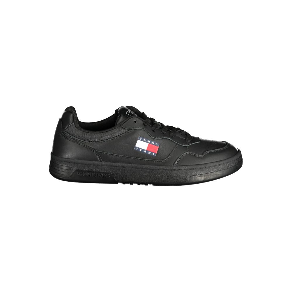 Tommy Hilfiger Svart Polyeten Herr Sneaker