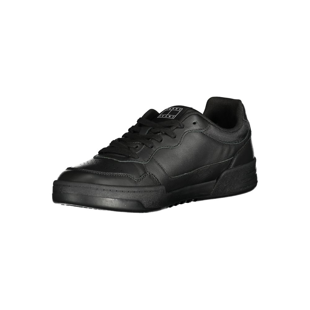 Tommy Hilfiger Svart Polyeten Herr Sneaker
