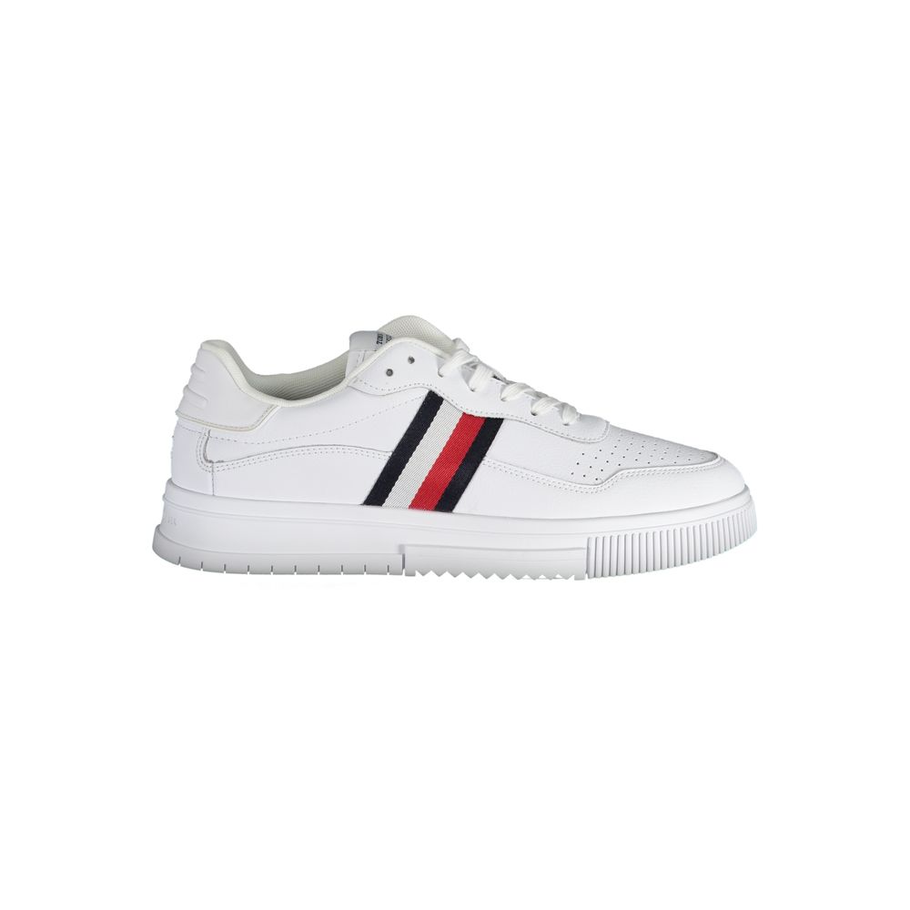 Tommy Hilfiger Vita Läder Herr Sneaker
