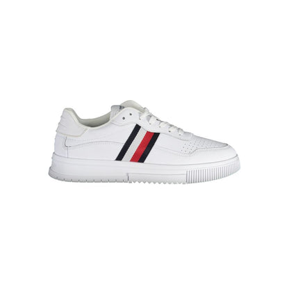 Tommy Hilfiger Vita Läder Herr Sneaker