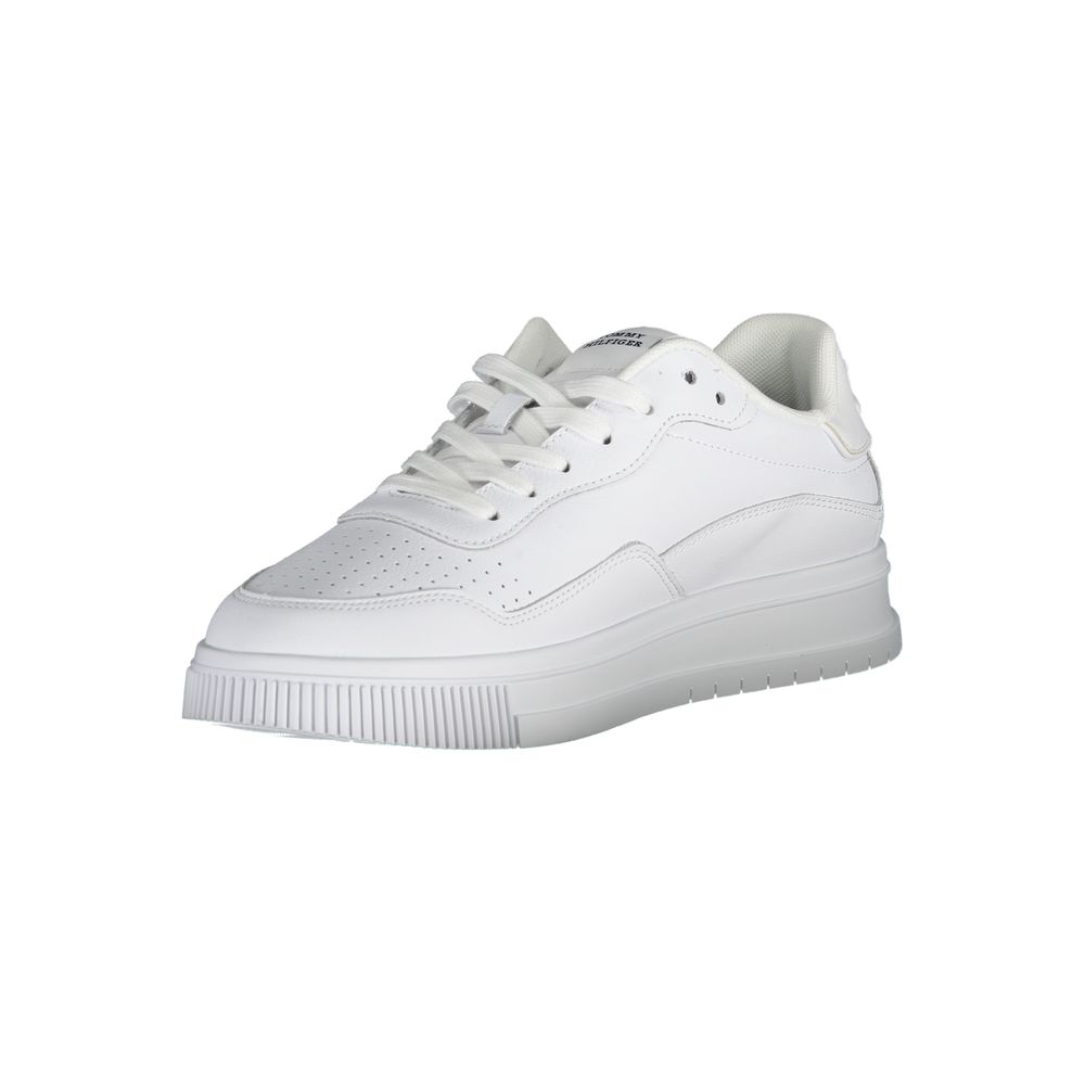 Tommy Hilfiger Vita Läder Herr Sneaker
