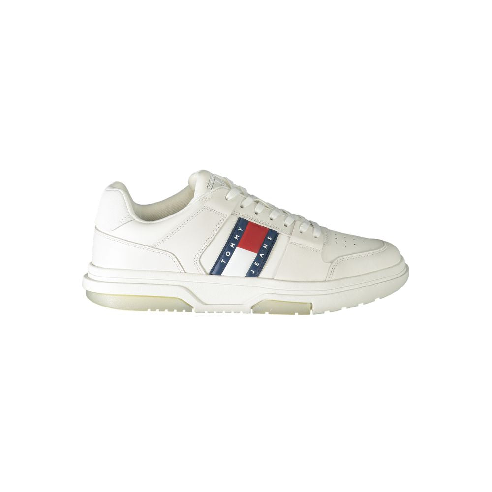 Tommy Hilfiger Vita Läder Herr Sneaker