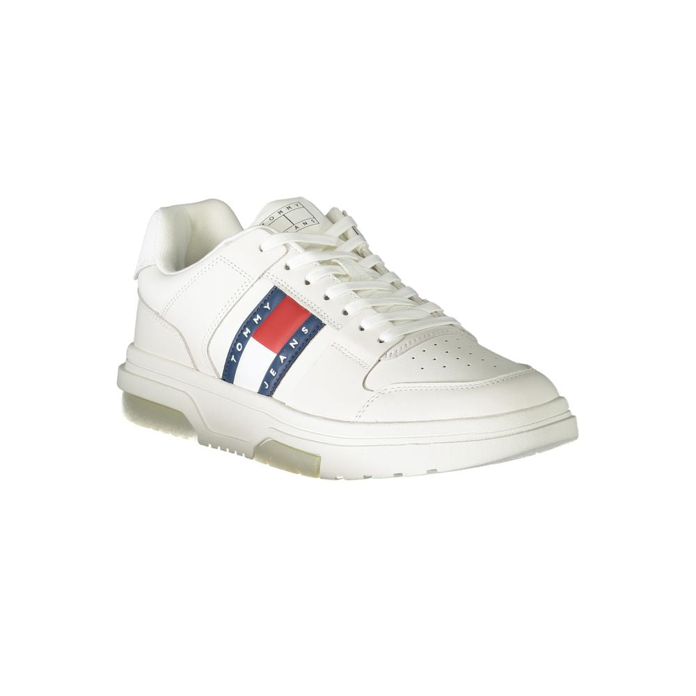 Tommy Hilfiger Vita Läder Herr Sneaker