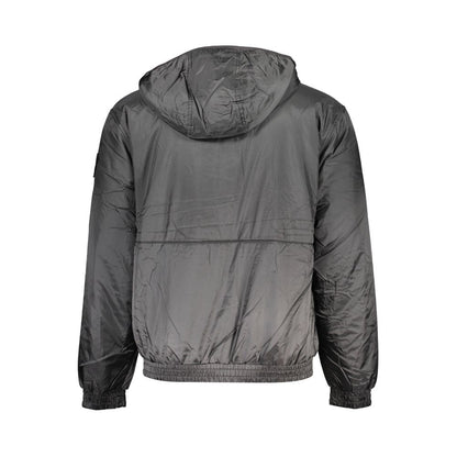 Calvin Klein Sleek svart huvjacka med kontrastdetalj