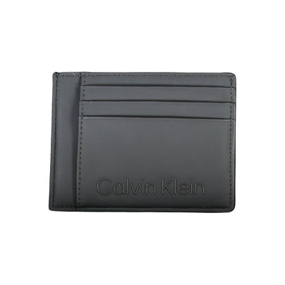Calvin Klein svart polyesterplånbok för män