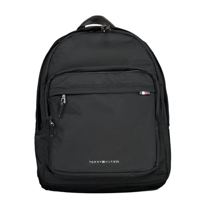 Tommy Hilfiger svart polyesterryggsäck