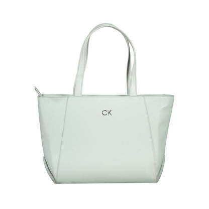 Calvin Klein ljusblå polyeten damväska