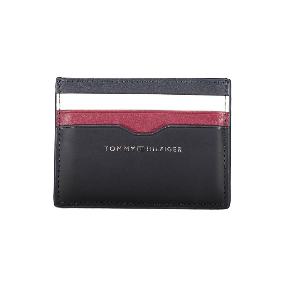 Tommy Hilfiger Blå Läder Herrplånbok