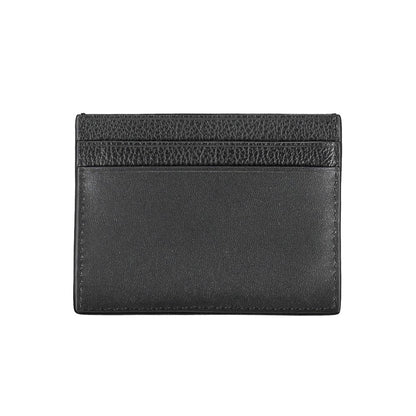 Calvin Klein elegant korthållare i läder i tidlös svart