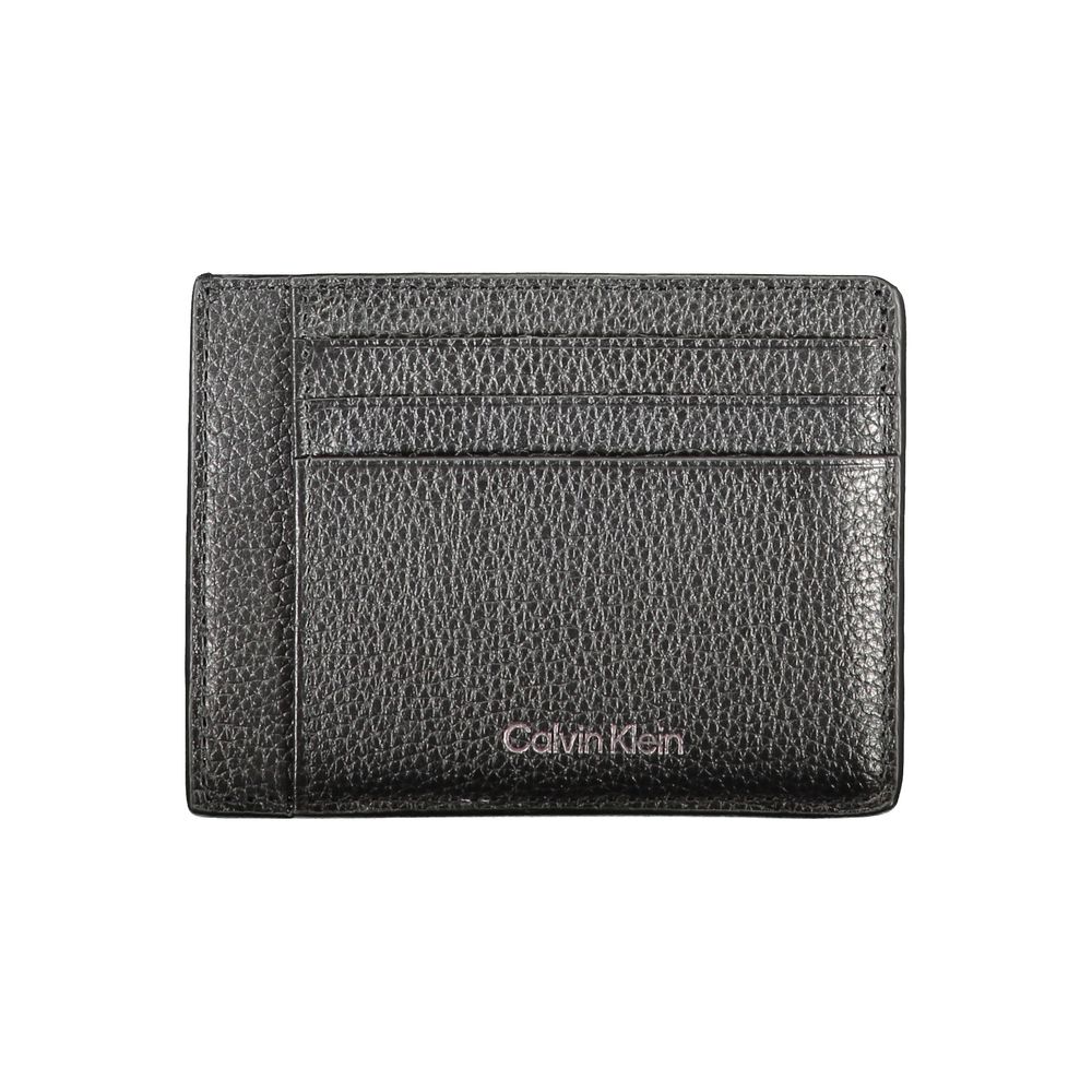 Calvin Klein svart läderplånbok
