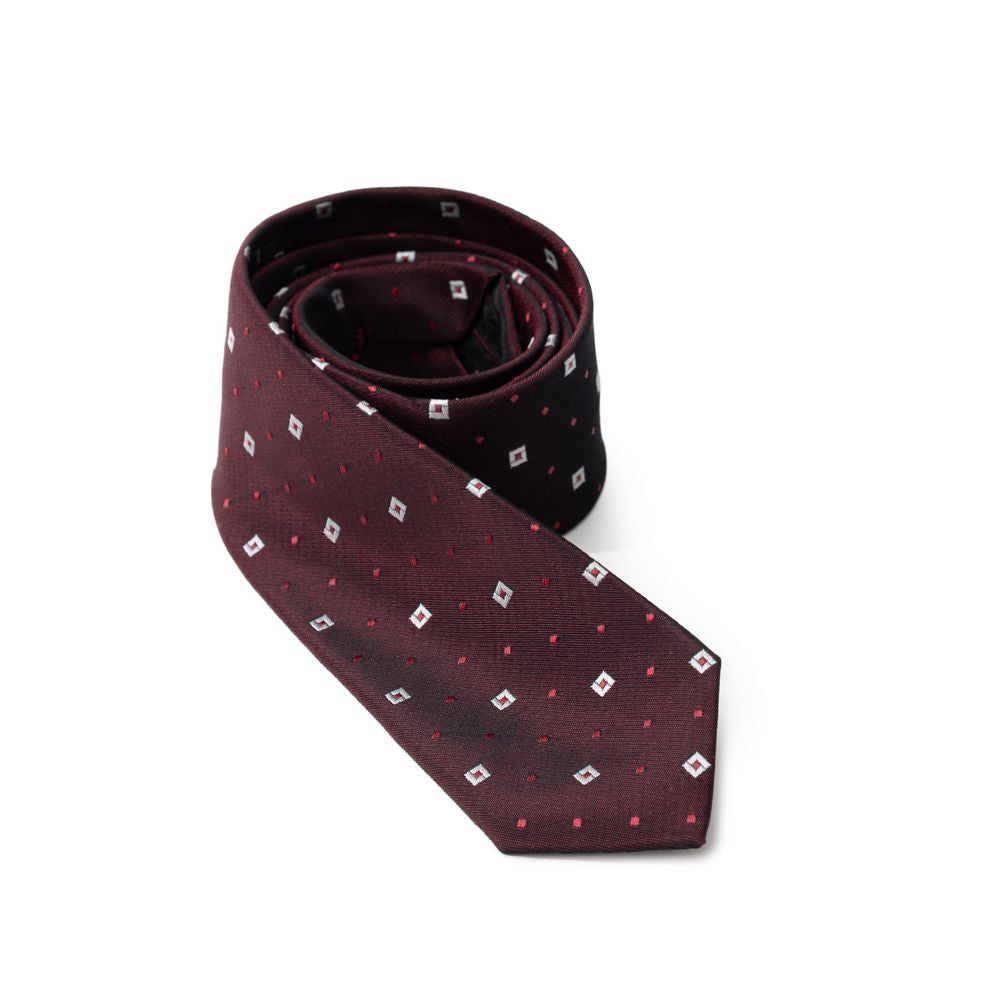 Dolce &amp;amp; Gabbana Bordeaux Sidenslipsar &amp;amp; Fluga