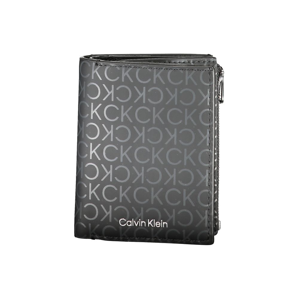 Calvin Klein svart polyesterplånbok