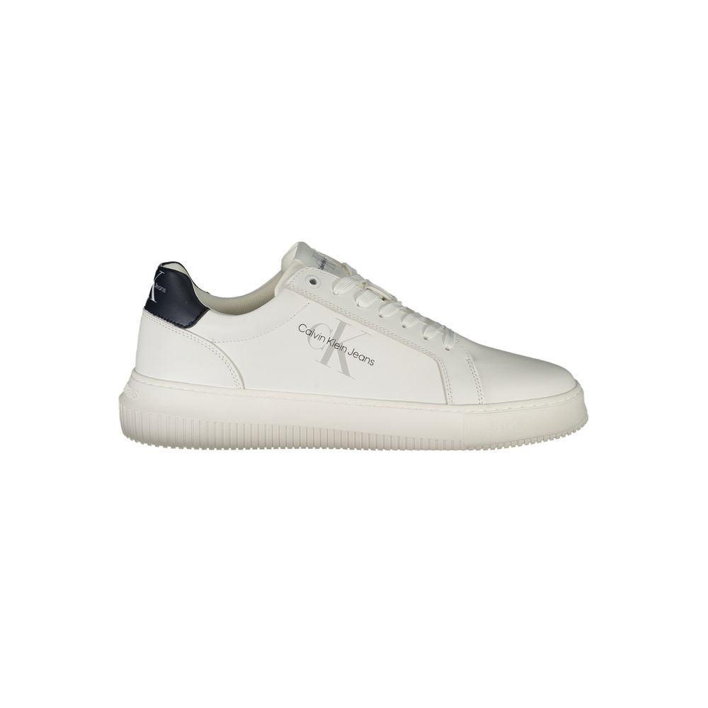 Calvin Klein Vita Läder Herr Sneaker