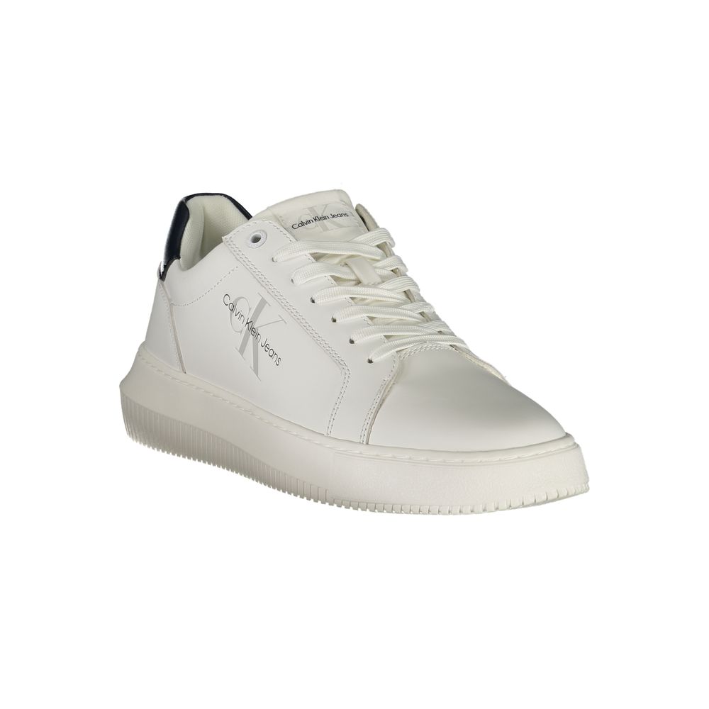 Calvin Klein Vita Läder Herr Sneaker
