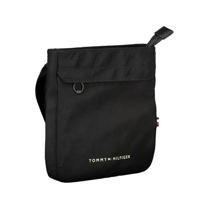 Tommy Hilfiger svart polyester herr axelväska