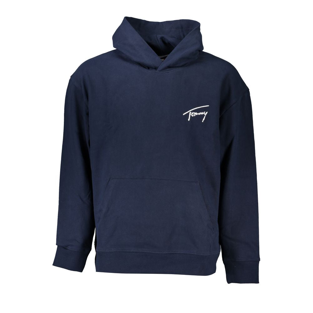Tommy Hilfiger miljömedveten blå huvtröja